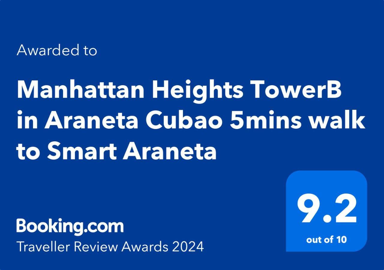Aparthotel Manhattan Heights Towerb In Araneta Cubao 5Mins Walk To Smart Araneta Manila Exterior foto